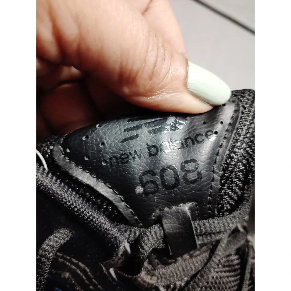 New Balance MX608V5 Men 15 Slip Resistant Black Leather Work‎ Shoes Sneakers NEW
